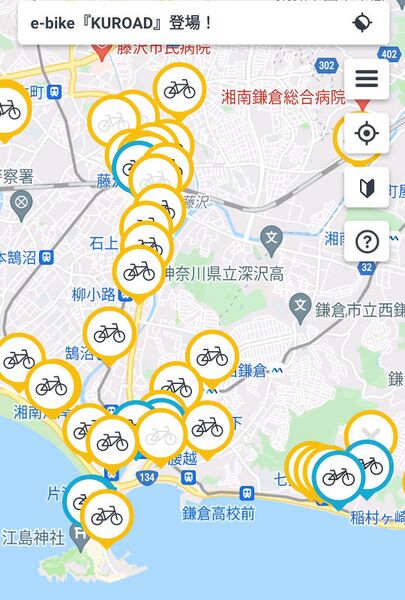 ファイル:HelloCycling KUROAD map enoshima.jpg
